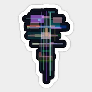 Abstract Space Architecture Pattern Sticker